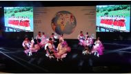 The “Aldeia dos Anjos” dance group from Brazil performs at the second Cultural Diversity Festival at Katara Amphitheatre, yesterday. 