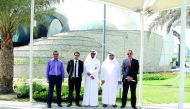 Kahramaa officials during the launch of the third phase of Tarsheed22 (T22) project at 