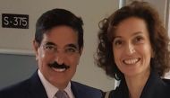 HE Dr Hamad bin Abdulaziz Al Kawari and Audrey Azoulay. Photo source: twitter.com/alkawari4unesco