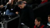 Swansea City manager Paul Clement looks dejected (Action Images via Reuters/Peter Cziborra )