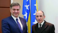 Qatar Airways Group Chief Executive, Akbar Al Baker (right), with the Chairman of Council of Ministers for Bosnia and Herzegovina, Dr Denis Zvizdi?, during his recent visit to Sarajevo.
