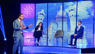 Meshal Alshahrani pitching his innovation, ’Haj Navigation Bracelet’, on Stars of Science.