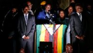 Zimbabwe's former vice president Emmerson Mnangagwa, who is due to be sworn in to replace Robert Mugabe as president, addresses supporters in Harare, Zimbabwe, November 22, 2017. Reuters/Mike Hutchings