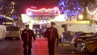 Police patrol the area after an explosive was found at Christmas market in Potsdam, near Berlin, Germany on December 1, 2017. Photo: Adam BERRY / AFP.