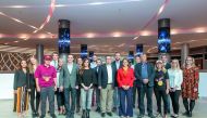 The Netherlands Ambassador Dr Bahia Tahzib-Lie with officials and staff of Trimoo Parks. 