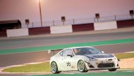 Defending QTCC champion Abdulla Ali Al Khelaifi in action during the first round earlier this month.