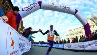 A participant takes part at 19th Pisa Marathon earlier this week.
