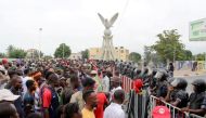 Opposition supporters gather during a protest calling for the immediate resignation of President Faure Gnassingbe in Lome, Togo, September 7, 2017. REUTERS/Stringer.