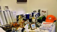 Some of the products manufactured by the startups displayed at the exhibition stall.