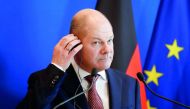 German Finance Minister and Vice Chancellor Olaf Scholz attends a news conference following his meeting with French Finance Minister Bruno Le Maire in Paris, France March 16, 2018. Reuters/Benoit Tessier