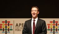 Facebook founder Mark Zuckerberg addresses the audience during a meeting of the APEC CEO Summit in Lima, Peru, November 19, 2016. Reuters / Mariana Bazo