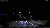 A still frame taken from video released March 21, 2018 shows the exterior view of the self-driving Uber vehicle leading up to the fatal collision in Tempe, Arizona, US on March 18, 2018. Tempe Police Department/Handout via REUTERS