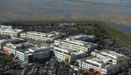FILE PHOTO: Facebook's campus is seen on the edge of the San Francisco Bay in this aerial photo in Menlo Park, California, U.S., January 13, 2017. REUTERS/Noah Berger/File Photo