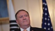 US Secretary of State Mike Pompeo takes part in a joint press conference with South Korea's Foreign Minister Kang Kyung-wha at the State Department in Washington, DC on May 11, 2018. AFP / MANDEL NGAN