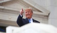 US President Donald Trump speaks at Arlington National Cemetery as part of Memorial Day observance, Arlington, Virginia, U.S., May 28, 2018. REUTERS/Eric Thayer