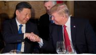Chinese President Xi Jinping and US President Donald Trump in an AFP file photo 