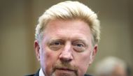 File photo of former German tennis player Boris Becker addresses the media during a news conference of the German Tennis Federation DTB in Frankfurt, Germany, August 23, 2017.  / AFP / Daniel ROLAND 
