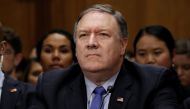 US Secretary of State Mike Pompeo testifies before a Senate Foreign Relations Committee hearing titled 