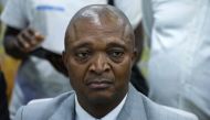 Former interior minister Emmanuel Ramazani Shadary is pictured at the Electoral Commission in Kinshasa on August 8, 2018.  AFP / Junior D Kannah
 