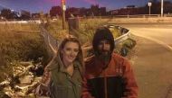 Kate McClure and Johnny Bobbit Jr. (Courtesy of GoFundMe)