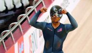 Mohd Azizulhasni Awang of Malaysia reacts. Reuters/Athit Perawongmetha