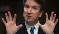 In this file photo taken on September 5, 2018; US Supreme Court nominee Brett Kavanaugh speaks on the second day of his confirmation hearing in front of the US Senate in Washington DC. AFP / SAUL LOEB