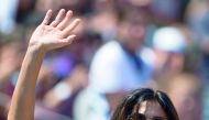 Gabriela Sabatini ARG, Tennis Role Model and Mentor for Buenos Aires 2018, waves to the crowd during the Tennis Men's Doubles Final at the Buenos Aires Lawn Tennis Club, Green Park. The Youth Olympic Games, Buenos Aires, Argentina Sunday 14th October 2018