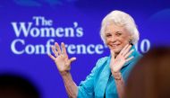 Retired Supreme Court Justice Sandra Day O'Connor speaks during the lunch session of The Women's Conference in Long Beach, California October 26, 2010. (Reuters/Mario Anzuoni/File Photo)