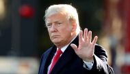 U.S. President Donald Trump waves prior to departing on a trip to Wisconsin from the White House in Washington, U.S., October 24, 2018. REUTERS/Cathal McNaughton 