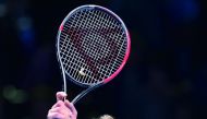 South Africa's Kevin Anderson celebrates beating Japan's Kei Nishikori during their men's singles round-robin match on day three of the ATP World Tour Finals tennis tournament at the O2 Arena in London on November 13, 2018. AFP / Glyn Kirk
