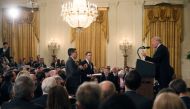 Jim Acosta of CNN questions US President Donald Trump during his news conference following midterm US congressional elections at the White House, November 7, 2018. Reuters/Jonathan Ernst