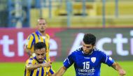 Action from the QSL Cup match between Al Gharafa and Al Kharaitiyat at Al Gharafa Stadium yesterday. Pic: Abdul Basit/The Peninsula