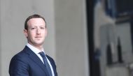  In this file photo taken on May 23, 2018 Facebook's CEO Mark Zuckerberg leaves the Elysee presidential palace, in Paris, following a meeting with French President on the day of the 