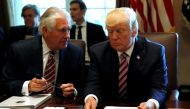 Donald Trump and Rex Tillerson in a file photo 