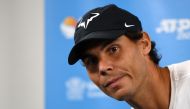 Rafael Nadal of Spain attends a press conference at the Brisbane International tennis tournament in Brisbane on January 1, 2019. AFP / Saeed Khan 