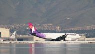 A Hawaiian Airlines Airbus A330-200 taxis at San Francisco International Airport, San Francisco, California, February 16, 2015. Reuters/Louis Nastro 