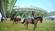 Riders in action at the Al Shaqab Arena, the venue for the upcoming CHI Al Shaqab and the Longines Global Champions Tour 2019.