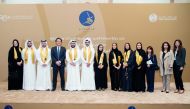 QFBA Kawader interns posing for a group photo with the officials.