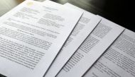 U.S. Attorney General William Barr's signature is seen at the end of his four-page letter to U.S. congressional leaders on the conclusions of Special Counsel Robert Mueller's report on Russian meddling in the 2016 election after the letter was released by