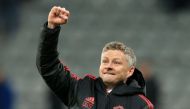 (FILES) In this file photo taken on January 02, 2019, Manchester United's Norwegian caretaker manager Ole Gunnar Solskjaer applauds the fans following the English Premier League football match between Newcastle United and Manchester United at St James' Pa