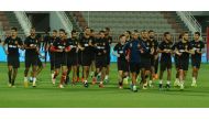 The players of  Esperance Sportive de Tunis train in Doha on the eve of their Tunisian Super Cup clash against Club Athletique Bizertin which will be held at Al Duhail Stadium today.  The match kicks off at 7.00pm