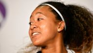 Japan's tennis player Naomi Osaka gives a press conference on April 23, 2019 at the WTA Tennis Grand Prix in Stuttgart, southwestern Germany. / AFP / THOMAS KIENZLE
