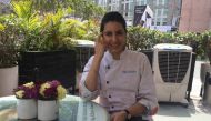 Chef Anahita Dhondy poses for a picture outside her cafe in Gurgaon, India, March 27, 2019. Thomson Reuters Foundation/Anuradha Nagaraj