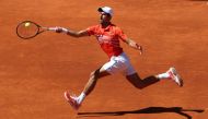 Serbia's Novak Djokovic in action during his semi final match against Austria's Dominic Thiem REUTERS/Sergio Perez