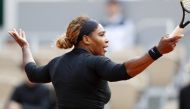 Serena Williams of the U.S. gestures during her first round match against Russia's Vitalia Diatchenko. REUTERS/Vincent Kessler