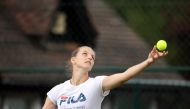 Karolina Pliskova during training Reuters/Carl Recine