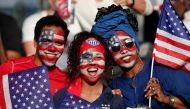 United States fans before the match (REUTERS/Benoit Tessier)