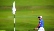  Gary Woodland of the US during practice. Reuters/Paul Childs 
