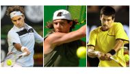 FROM LEFT: Roger Federer of Switzerland, Rafael Nadal of Spain and Novak Djokovic of Serbia.