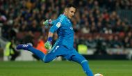 FILE PHOTO: Keylor Navas. AFP / Pau Barrena
